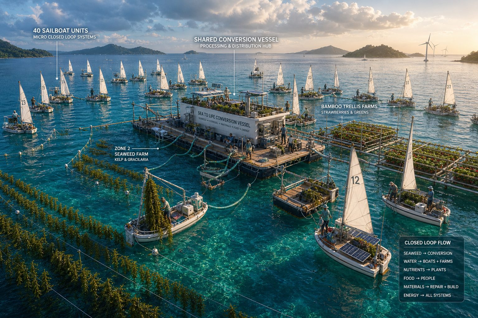 Sailing vessel fleet